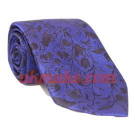 Andrew's Milano Blue Floral Extra Long Necktie