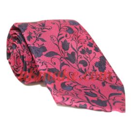Andrew's Milano Pink Floral Extra Long Necktie
