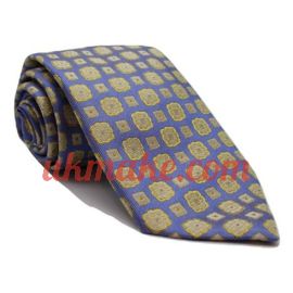 Andrew's Milano Pale Blue and Yellow Tie
