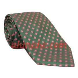 Andrew's Milano Green with Pink Dots Tie
