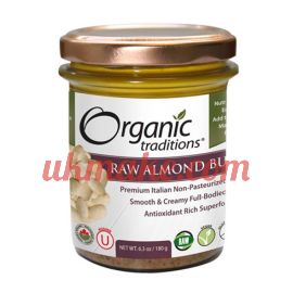 Organic Traditions Raw Almond Butter 180 g