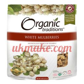 Organic Traditions White Mulberries 227 g