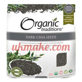 Organic Traditions Dark Whole Chia Seeds 227 g