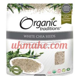 Organic Traditions White Chia Whole Seeds 454 g